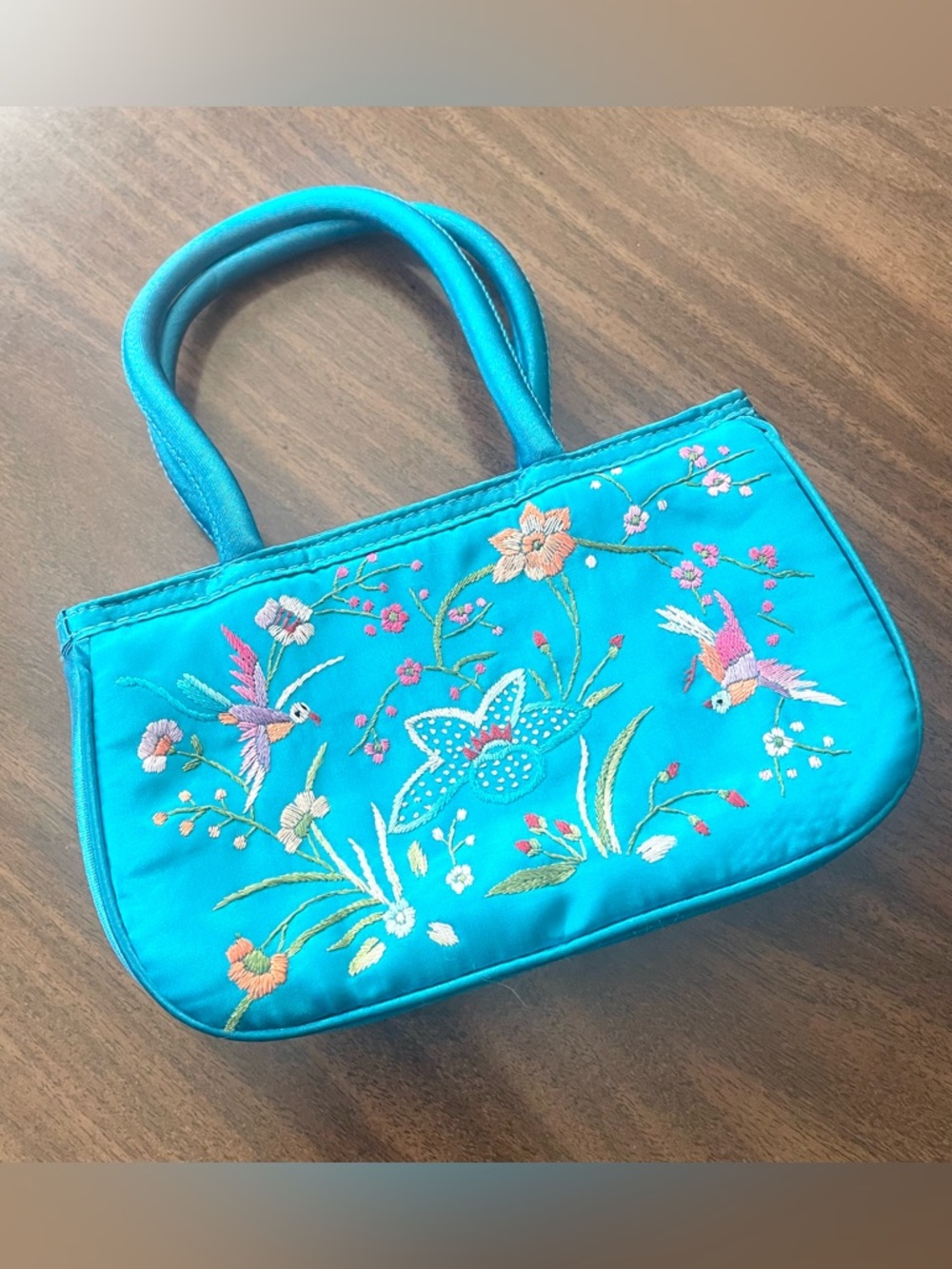 Vintage Embroidered Y2K Satin Mini Bag Purse